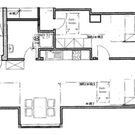 Apartamento Steinhohle, Dg 45qm, 1 Schlafzimmer & 1 Wohn-esszimmer Mit Bett *